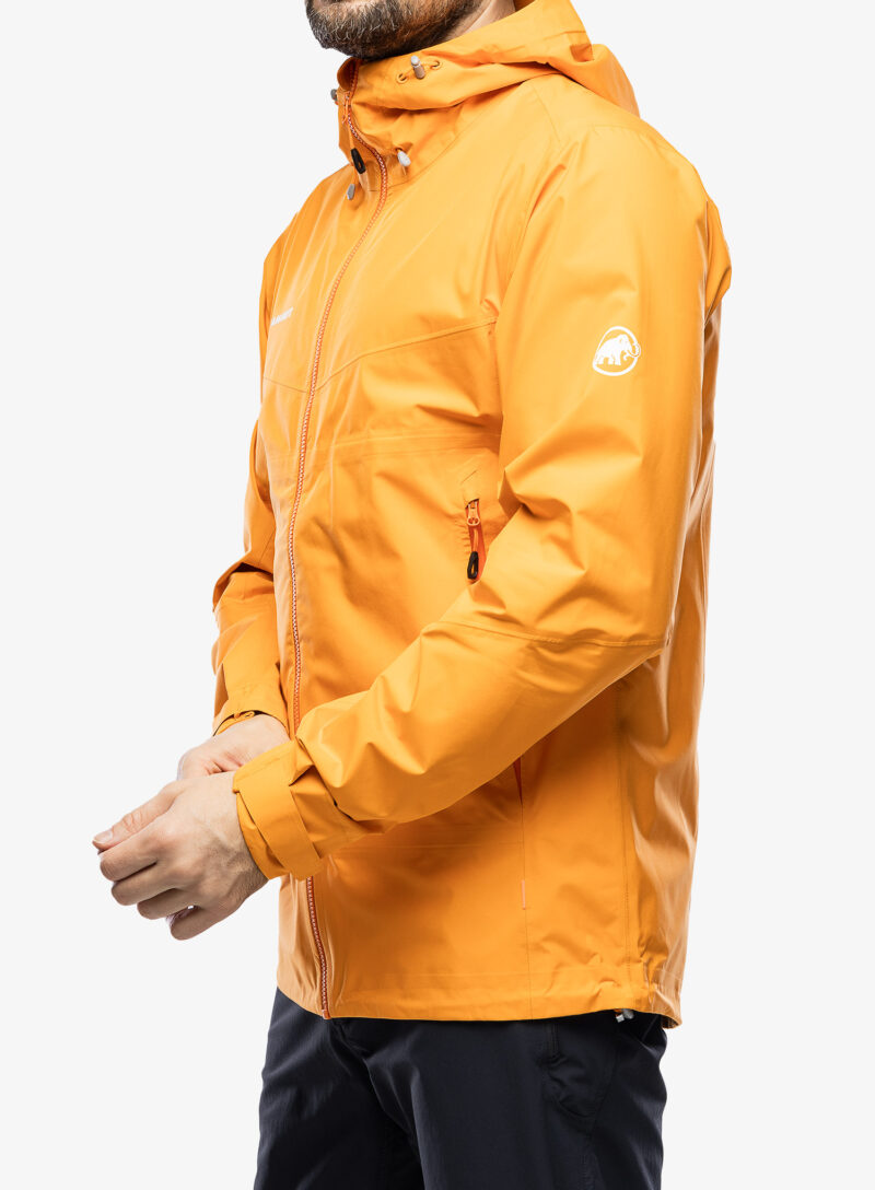 Preţ Geacă de ploaie pentru bărbați Mammut Convey Tour HS Hooded Jacket - tangerine