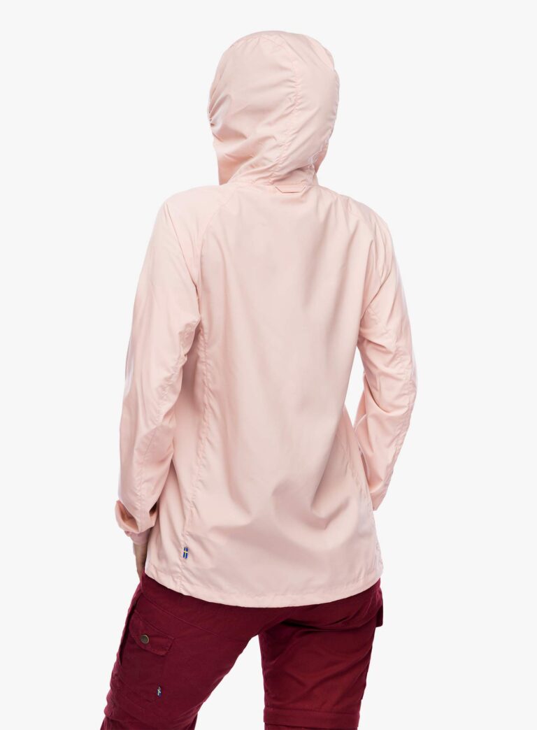 Original Geaca de vant femei Fjallraven High Coast Wind Hoodie - chalk rose