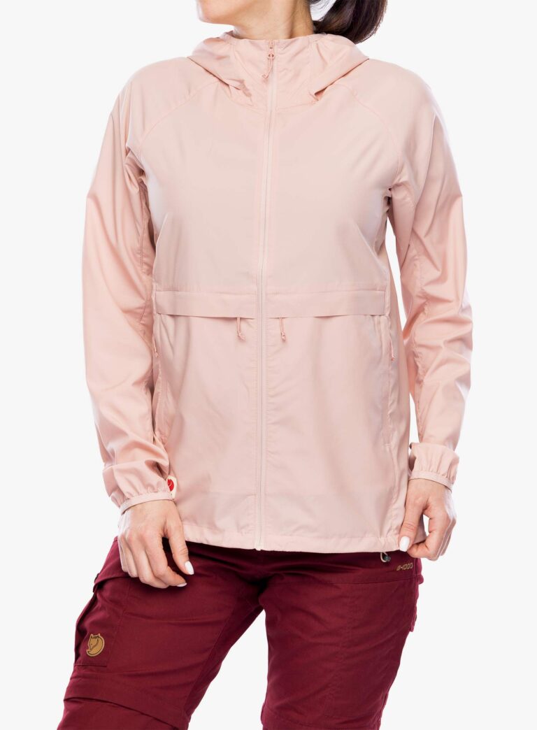 Geaca de vant femei Fjallraven High Coast Wind Hoodie - chalk rose