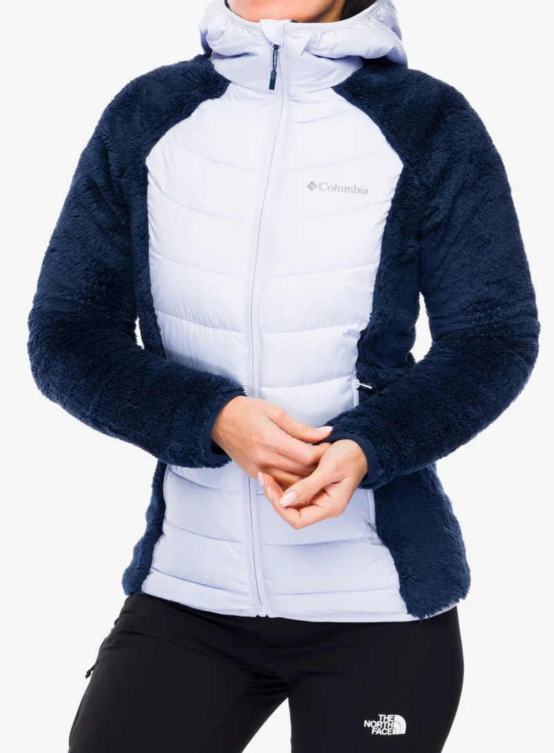 Cumpăra Geaca femei Columbia Powder Lite II Sherpa Hybrid Jacket - collegiate navy/snowdrift