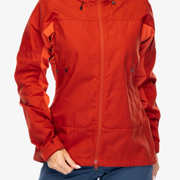 Geaca femei Fjallraven Abisko Lite Trekking Jacket - cabin red/rowan red