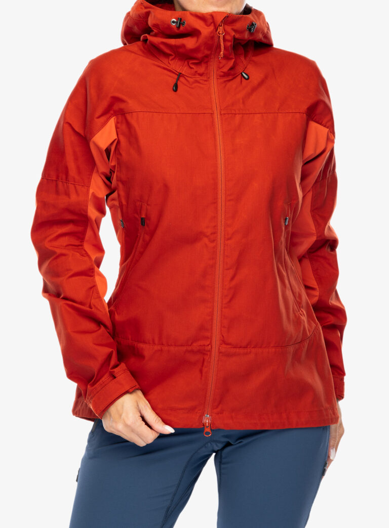 Geaca femei Fjallraven Abisko Lite Trekking Jacket - cabin red/rowan red