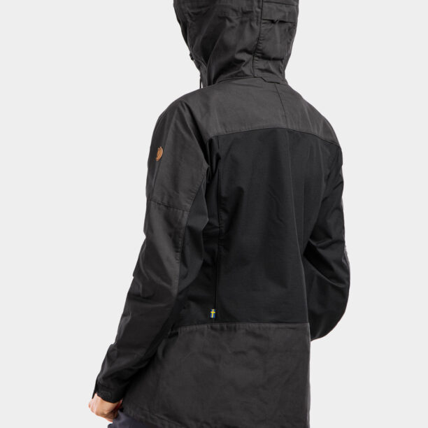 Geaca femei Fjallraven Abisko Lite Trekking Jacket - dark grey/black preţ