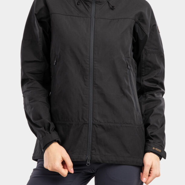 Geaca femei Fjallraven Abisko Lite Trekking Jacket - dark grey/black