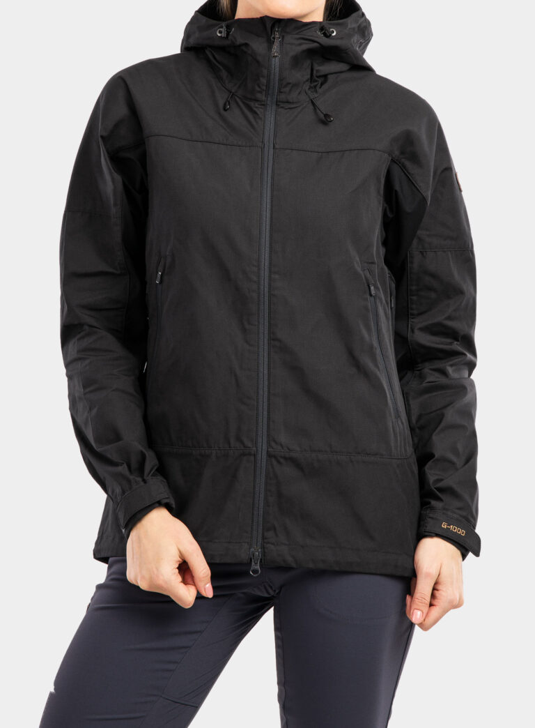 Geaca femei Fjallraven Abisko Lite Trekking Jacket - dark grey/black