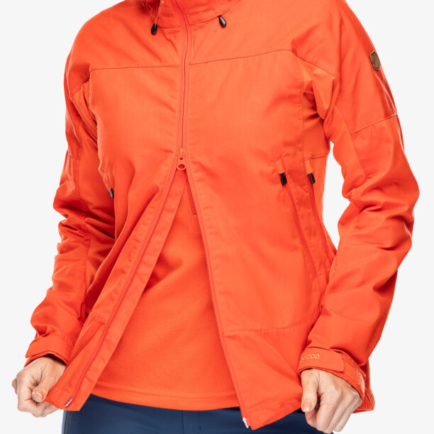 Cumpăra Geaca femei Fjallraven Abisko Lite Trekking Jacket - flame orange