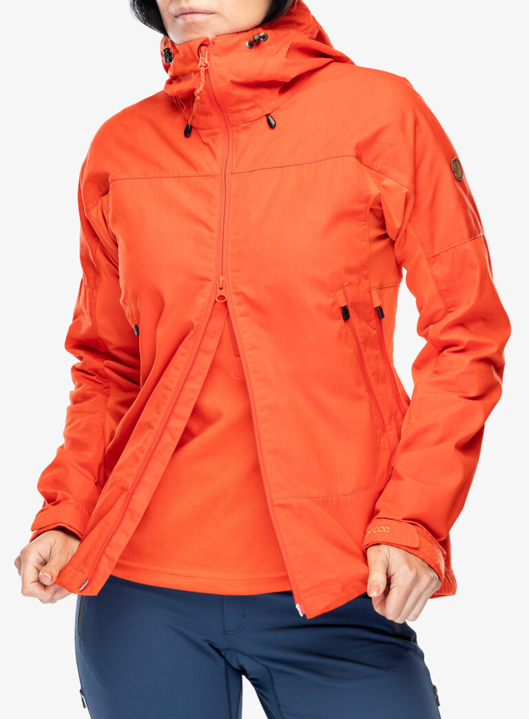 Cumpăra Geaca femei Fjallraven Abisko Lite Trekking Jacket - flame orange