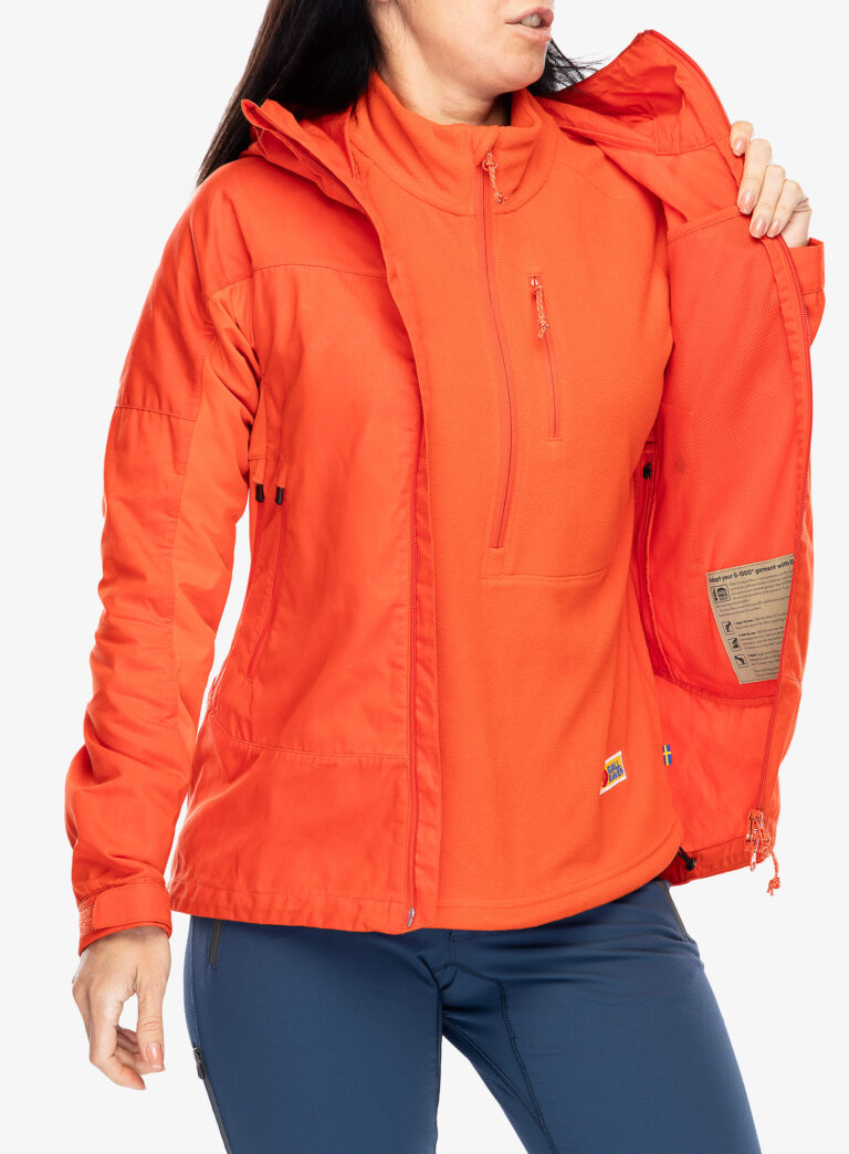 Preţ Geaca femei Fjallraven Abisko Lite Trekking Jacket - flame orange