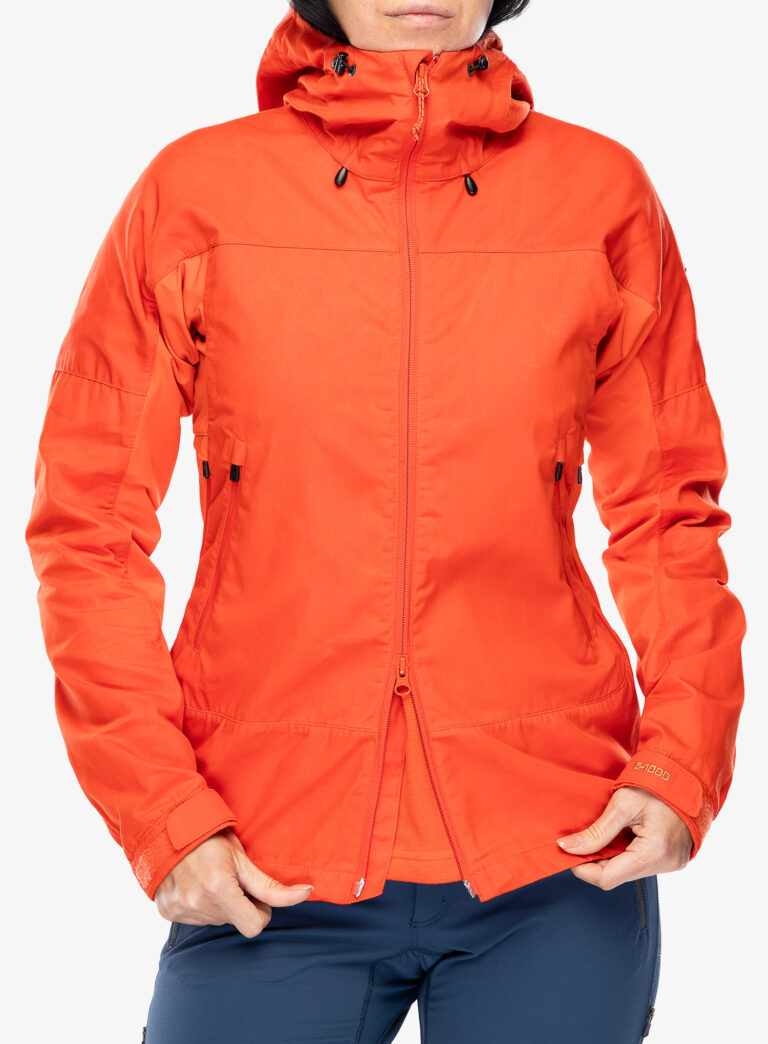 Geaca femei Fjallraven Abisko Lite Trekking Jacket - flame orange