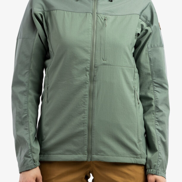 Original Geaca femei Fjallraven Abisko Midsummer Jacket - jade green/patina green