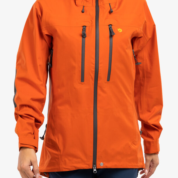 Geaca femei Fjallraven Bergtagen Eco-Shell Jacket - hokkaido orange