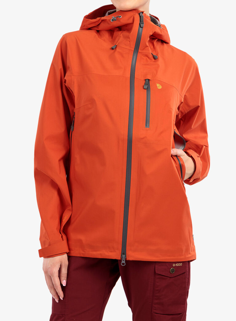 Cumpăra Geaca femei Fjallraven Bergtagen Lite Eco-Shell Jacket - hokkaido orange