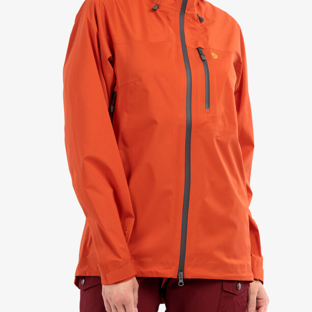 Original Geaca femei Fjallraven Bergtagen Lite Eco-Shell Jacket - hokkaido orange