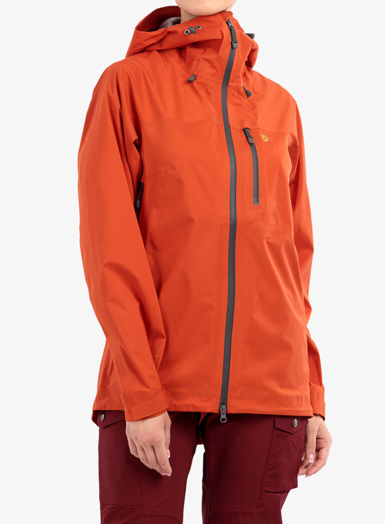 Original Geaca femei Fjallraven Bergtagen Lite Eco-Shell Jacket - hokkaido orange