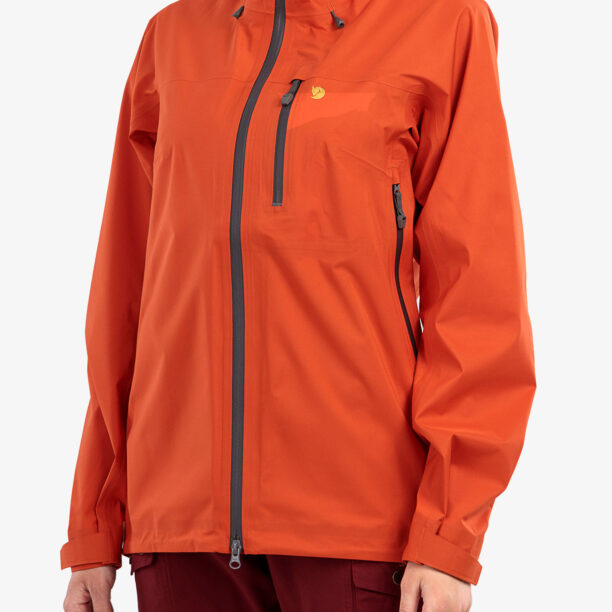 Geaca femei Fjallraven Bergtagen Lite Eco-Shell Jacket - hokkaido orange