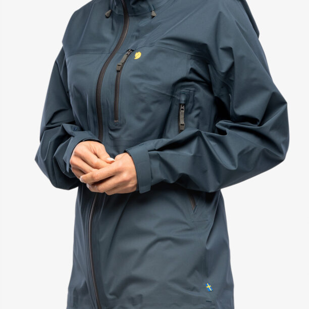 Geaca femei Fjallraven Bergtagen Lite Eco-Shell Jacket - mountain blue