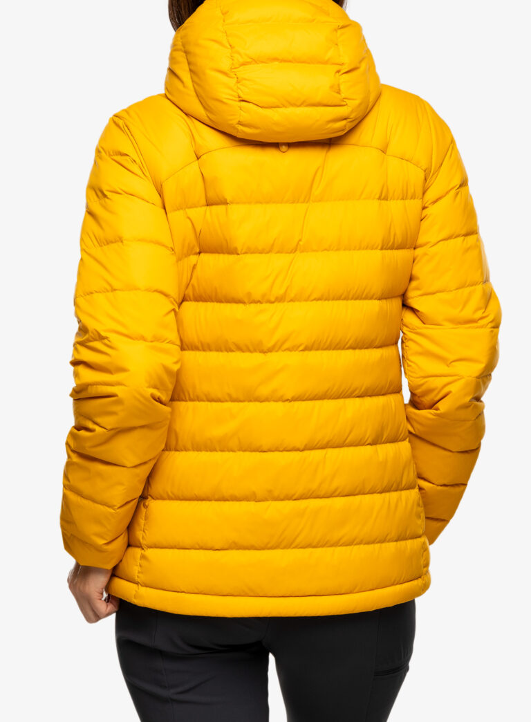 Geaca femei Fjallraven Expedition Pack Down Hoodie - mustard yellow preţ