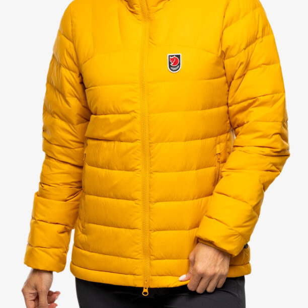 Geaca femei Fjallraven Expedition Pack Down Hoodie - mustard yellow