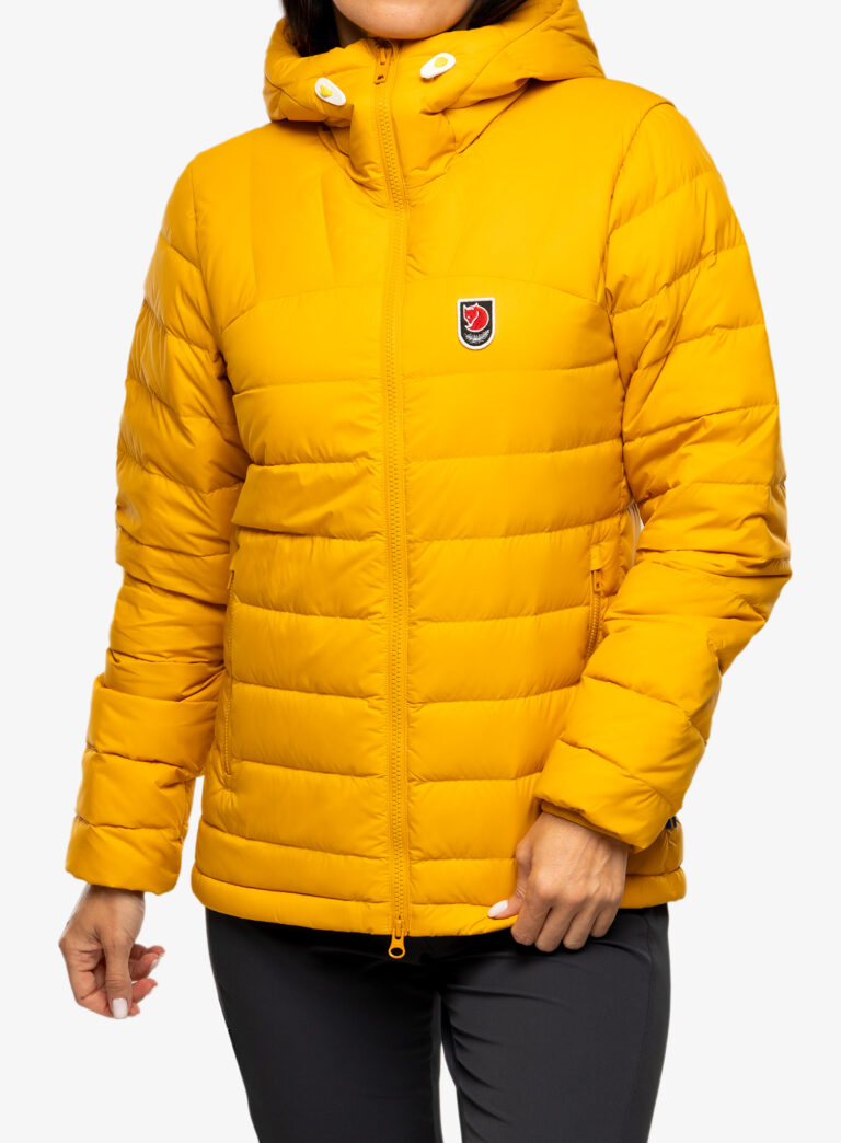 Geaca femei Fjallraven Expedition Pack Down Hoodie - mustard yellow