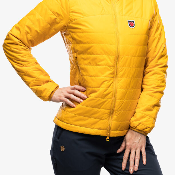 Original Geaca femei Fjallraven Expedition X-Latt Jacket - mustard yellow