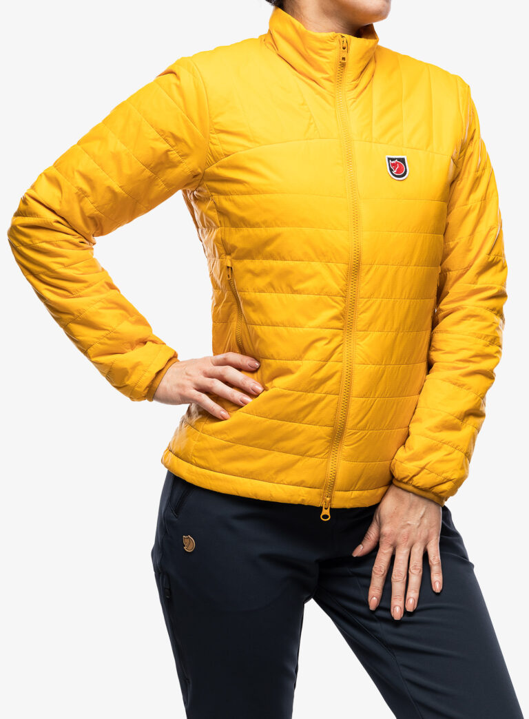 Original Geaca femei Fjallraven Expedition X-Latt Jacket - mustard yellow