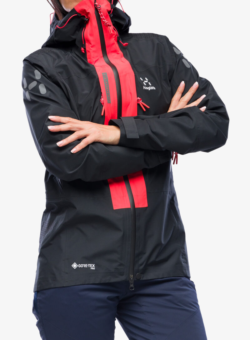 Cumpăra Geaca femei Haglofs L.I.M ZT Mountain GTX PRO Jacket - true black/red