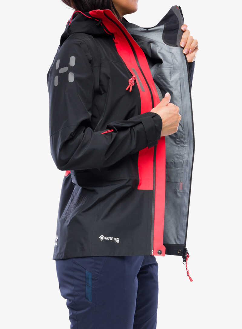 Preţ Geaca femei Haglofs L.I.M ZT Mountain GTX PRO Jacket - true black/red