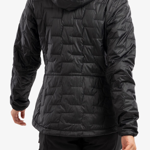 Original Geaca femei Helly Hansen Lifaloft Hooded Insulator Jacket - black matte