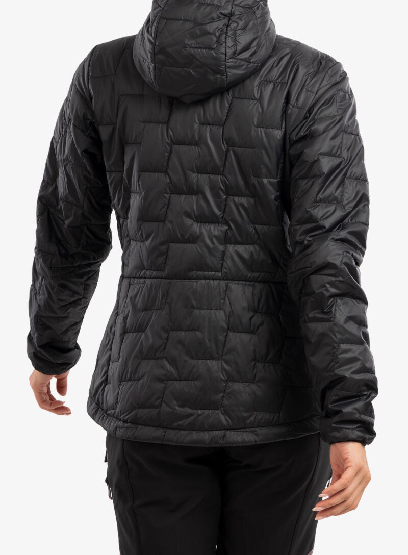 Original Geaca femei Helly Hansen Lifaloft Hooded Insulator Jacket - black matte