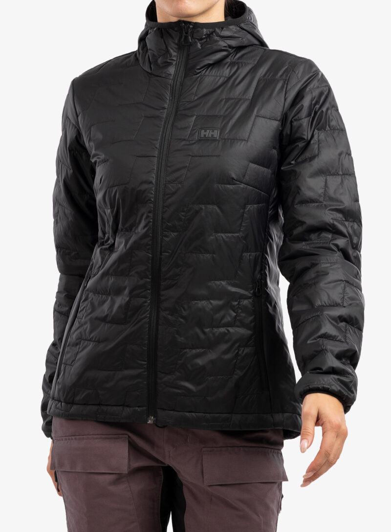 Geaca femei Helly Hansen Lifaloft Hooded Insulator Jacket - black matte