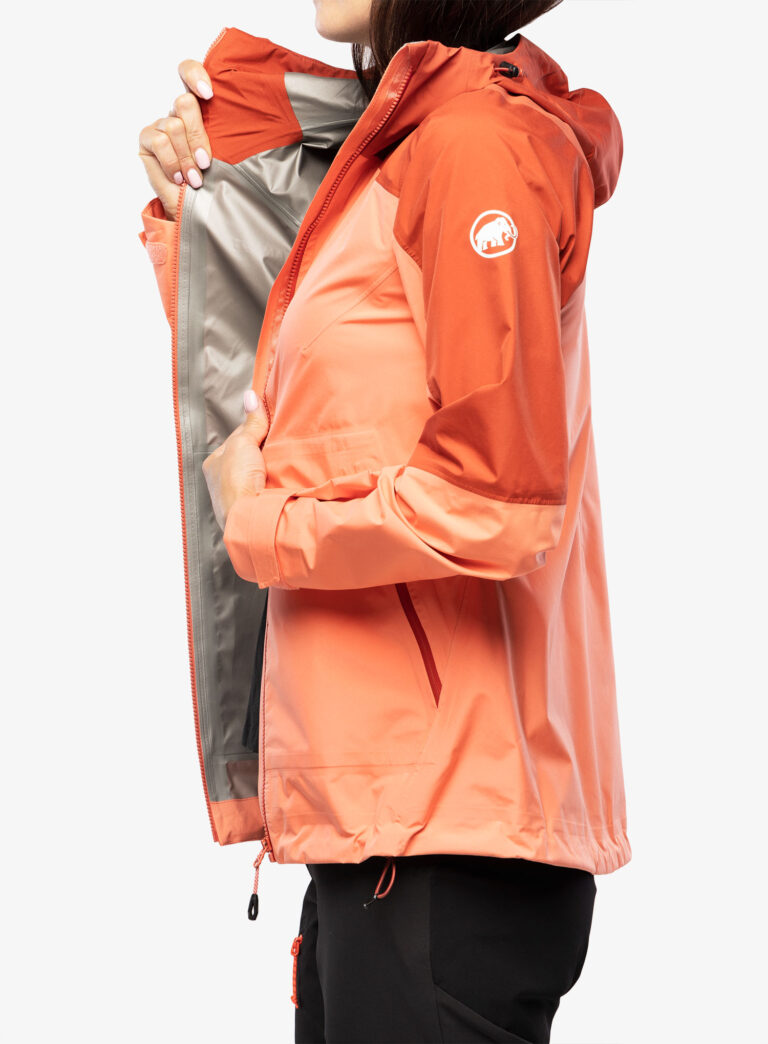 Geaca femei Mammut Convey Tour HS Hooded Jacket - salmon/terracotta - imagine 6