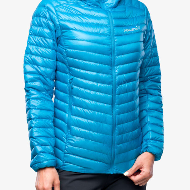 Geaca femei Norrona Trollveggen Superlight Down850 Hood - hawaiian surf