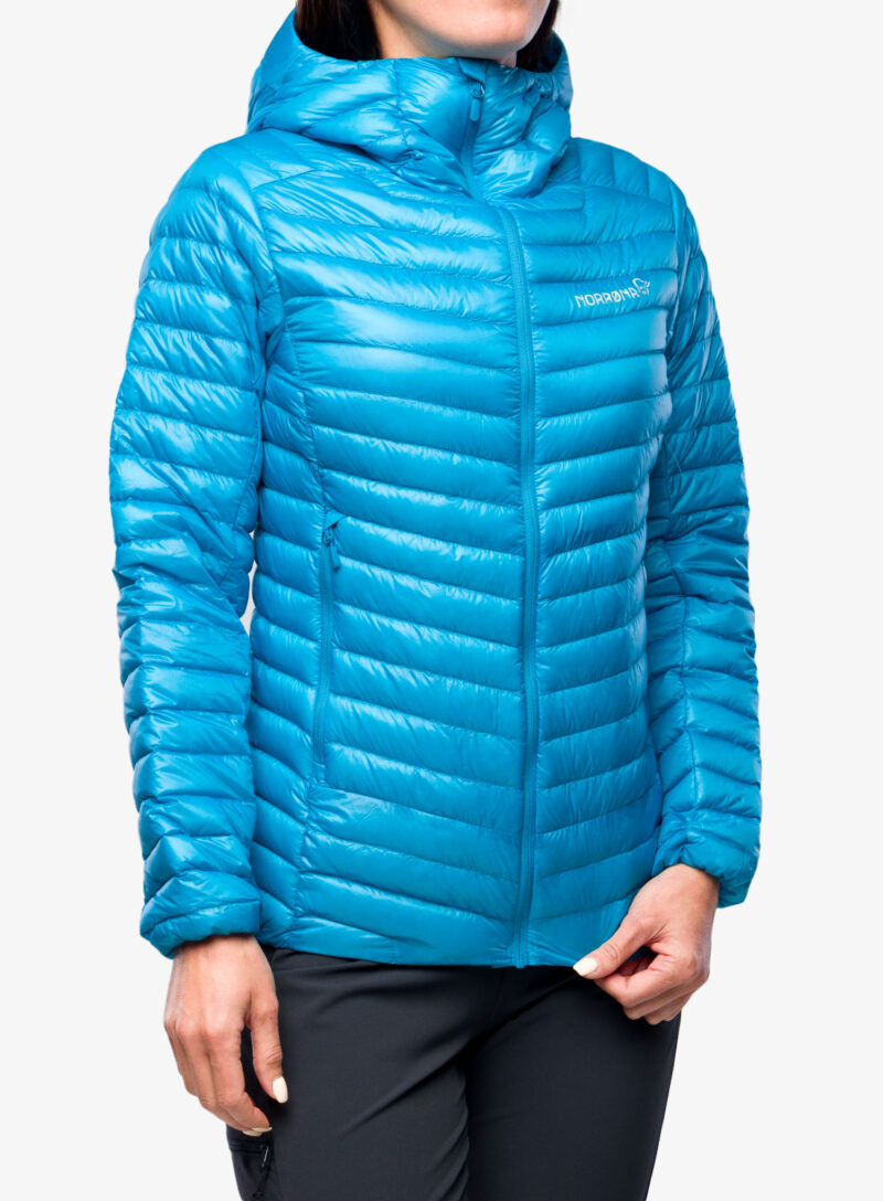 Geaca femei Norrona Trollveggen Superlight Down850 Hood - hawaiian surf