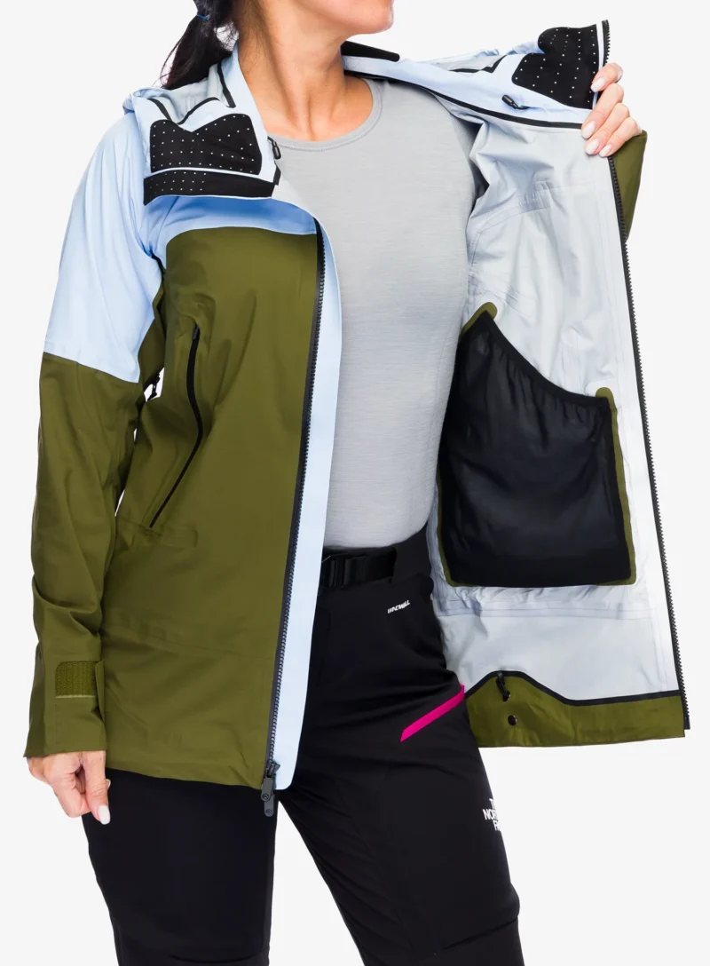 Original Geaca femei The North Face Summit Stimson Futurelight Jacket - cornflower/forest olive