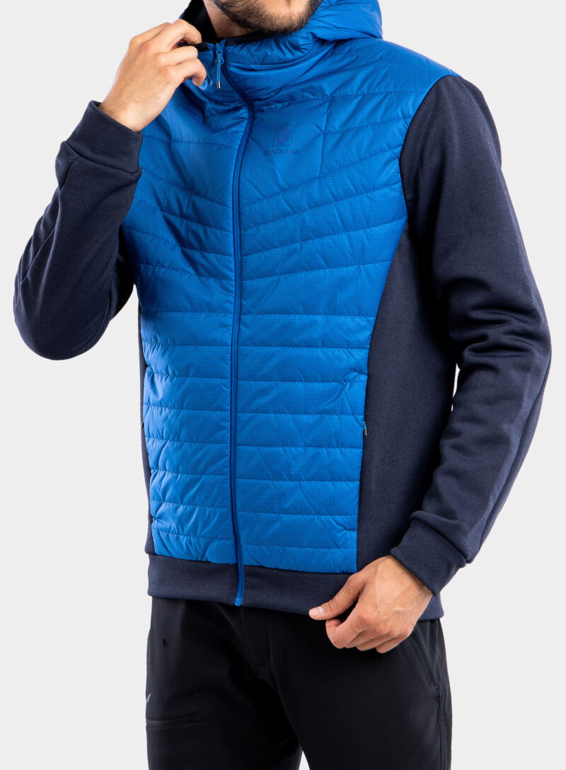 Geaca hibridă BlackYak Burlina Hoody - snorkel blue