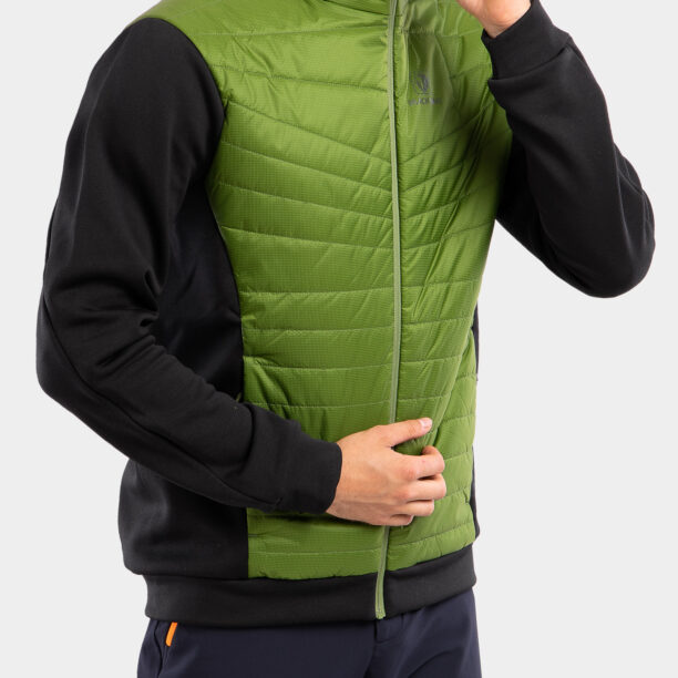 Geaca hibridă BlackYak Burlina Hoody - twist of lime