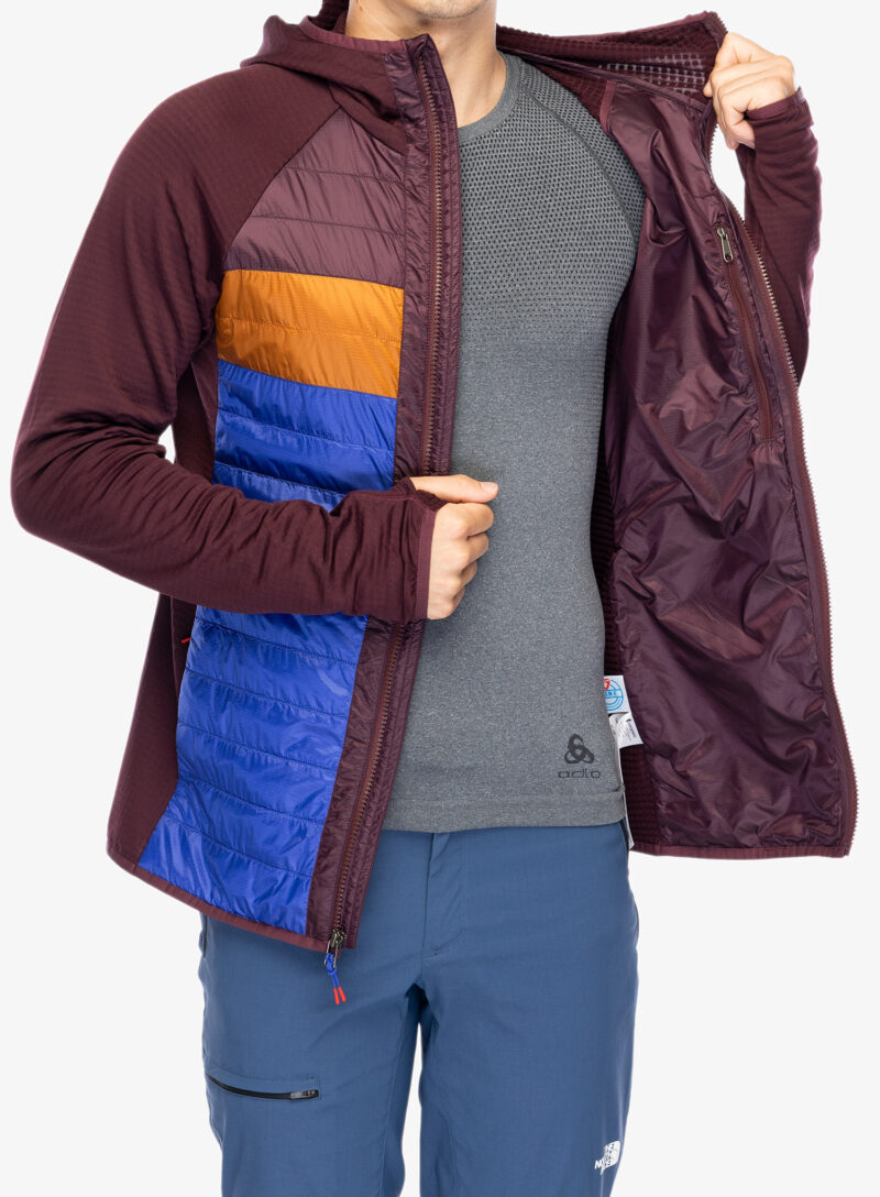 Original Geaca hibridă Cotopaxi Capa Hybrid Insulated Hooded Jacket - wine/blue violet