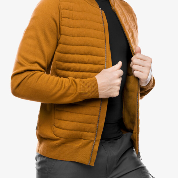 Cumpăra Geaca hibridă Icebreaker ICL ZoneKnit Insulated Knit Bomber - clove