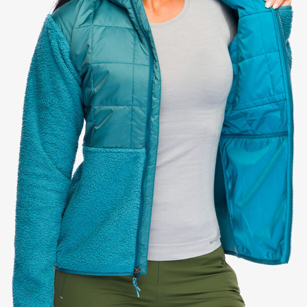 Preţ Geaca hibridă femei Cotopaxi Trico Hybrid Hooded Jacket - blue spruce/drizzle