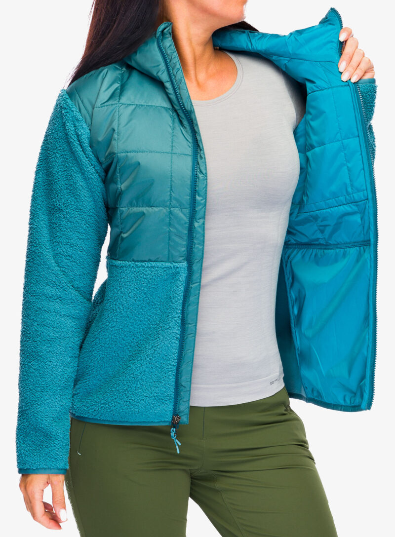 Preţ Geaca hibridă femei Cotopaxi Trico Hybrid Hooded Jacket - blue spruce/drizzle