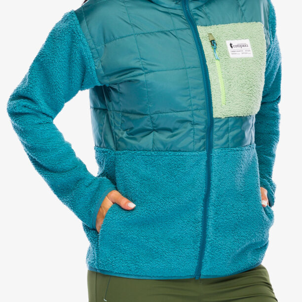 Geaca hibridă femei Cotopaxi Trico Hybrid Hooded Jacket - blue spruce/drizzle