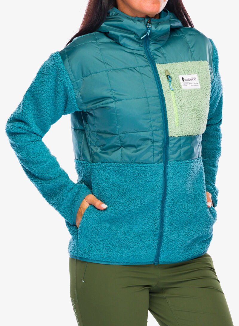 Geaca hibridă femei Cotopaxi Trico Hybrid Hooded Jacket - blue spruce/drizzle