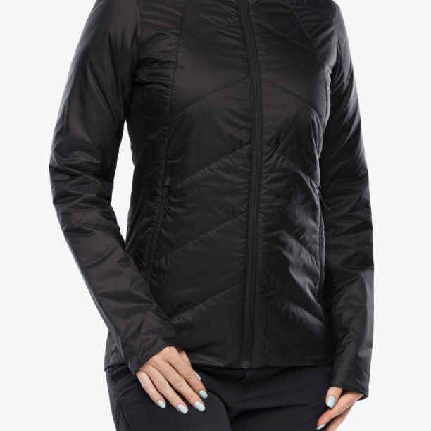 Geaca hibridă femei Icebreaker Helix Jacket - black