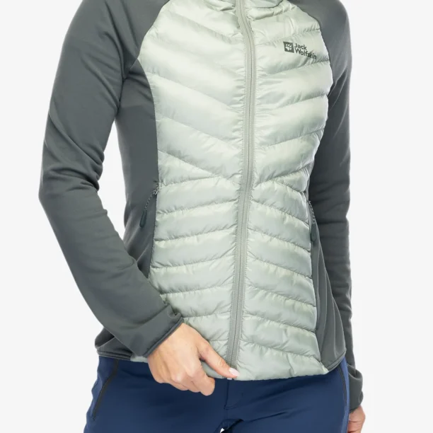 Cumpăra Geaca hibridă femei Jack Wolfskin Routeburn Pro Hybrid - mint leaf