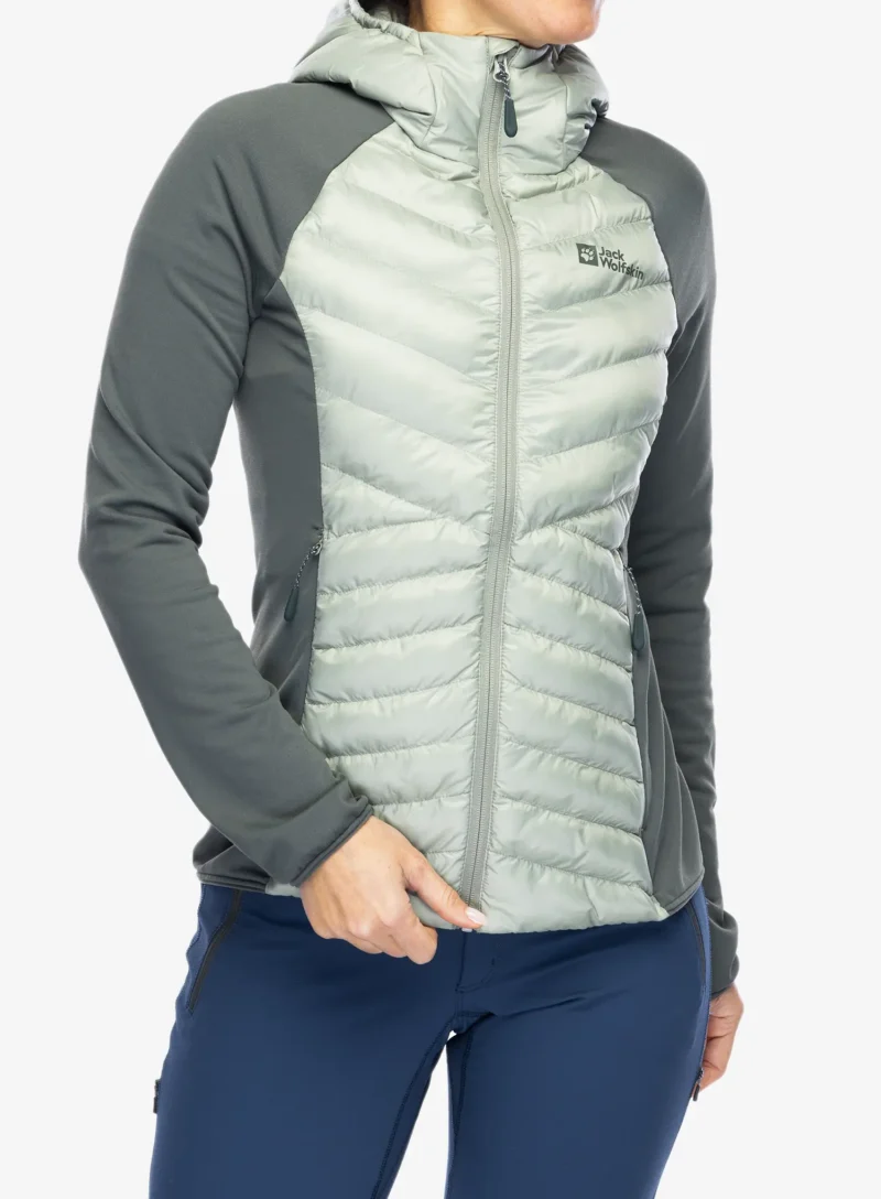 Cumpăra Geaca hibridă femei Jack Wolfskin Routeburn Pro Hybrid - mint leaf