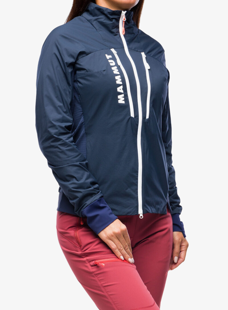 Cumpăra Geaca hibridă femei Mammut Aenergy IN Hybrid Jacket - marine/white