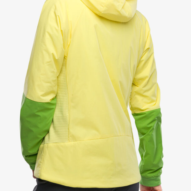 Geaca hibridă femei Marmot Novus LT Hybrid Hoody - light yellow/kiwi preţ