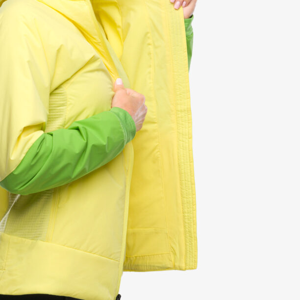 Preţ Geaca hibridă femei Marmot Novus LT Hybrid Hoody - light yellow/kiwi