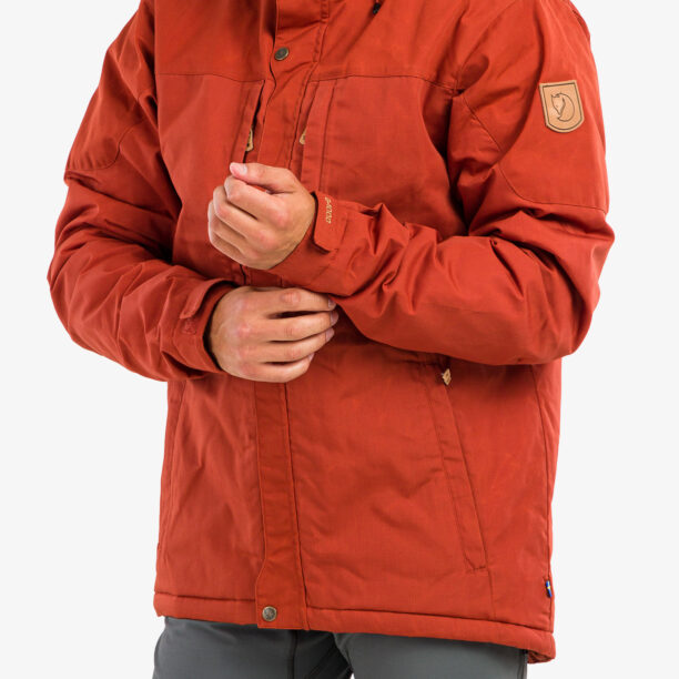 Original Geaca iarna barbati Fjallraven Skogso Padded Jacket - autumn leaf