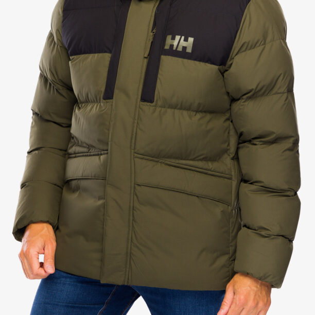 Geaca iarna barbati Helly Hansen Explorer Puffy Jacket - utility green/snow